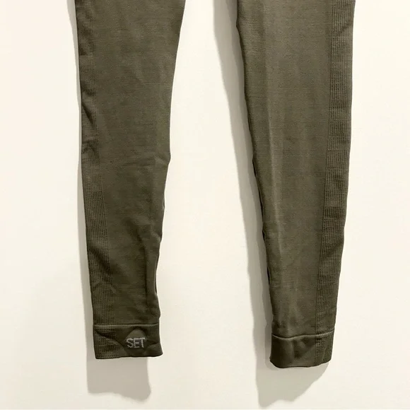 SET Active Sculptflex Leggings Olive Green Size XS/S - Picture 6 of 9